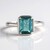 Anello in argento con Fluorite Blu Caraibico