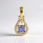 Ciondolo in argento con Tanzanite
