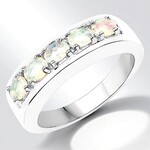 Anello in argento con Opale di Welo