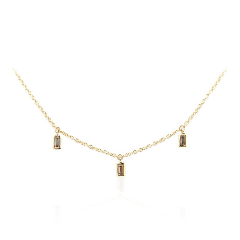 Collana in oro con Diamante Champagne SI2 (de Melo Gold)