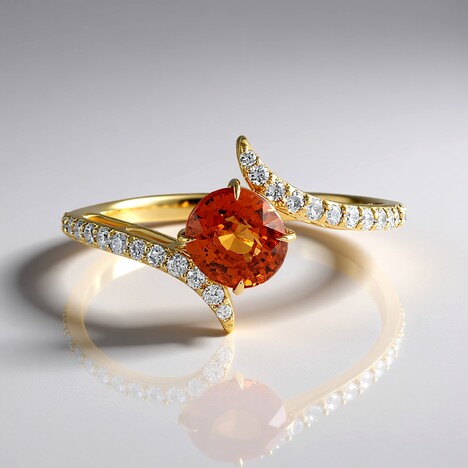 Bague en or et Grenat Spessartite (AMAYANI)