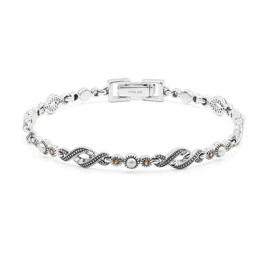 Süßwasserzuchtperlen-Silberarmband