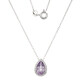 Collier en argent et Améthyste Rose de France