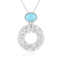 Sleeping Beauty Turquoise Silver Necklace
