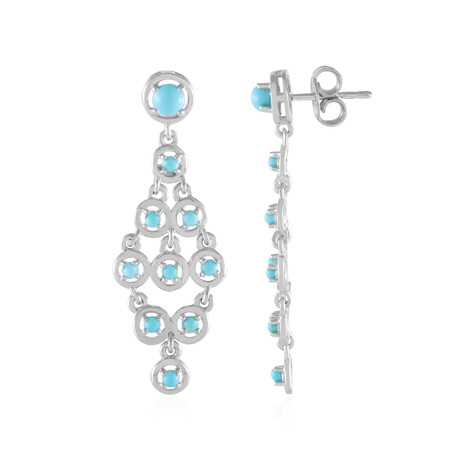 Boucles d'oreilles en argent et Turquoise Sleeping Beauty