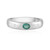 Anillo en plata con Esmeralda de Colombia