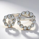 Anello in argento con Zaffiro Bianco