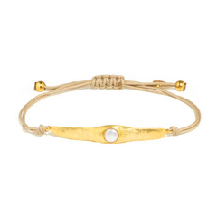 Weiße Süßwasserzuchtperlen-Silberarmband (Joias do Paraíso)