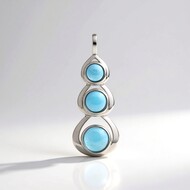 Ciondolo in argento con Larimar