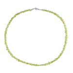 Zilveren halsketting met peridoots