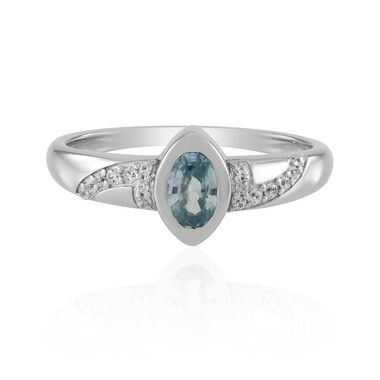 Anillo en plata con Zircón de Ratanak Kirí