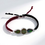 Bracelet en argent et Ammolite