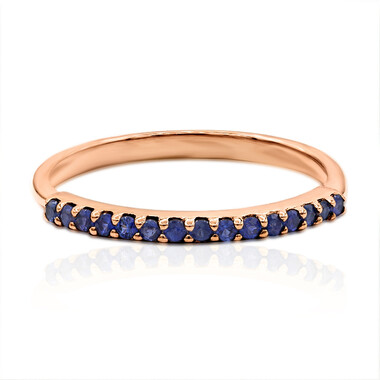 Anello in oro con Zaffiro Blu