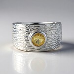 Anello in argento con Berillo Giallo