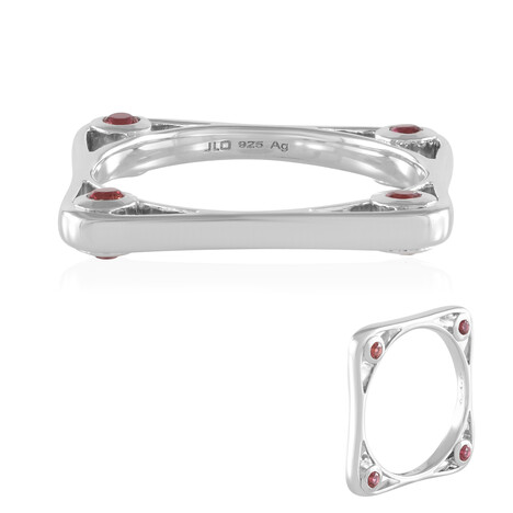 Tanzanian Ruby Silver Ring (de Melo Essence)