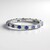 Anello in argento con Zaffiro Ceylon Blu