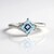 Anello in argento con Topazio Blu Cielo