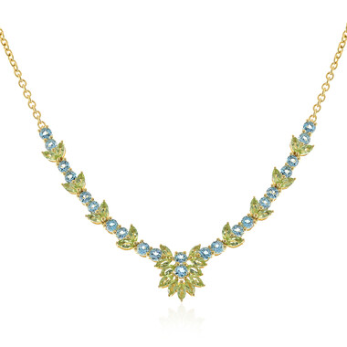 Collana in argento con Peridoto