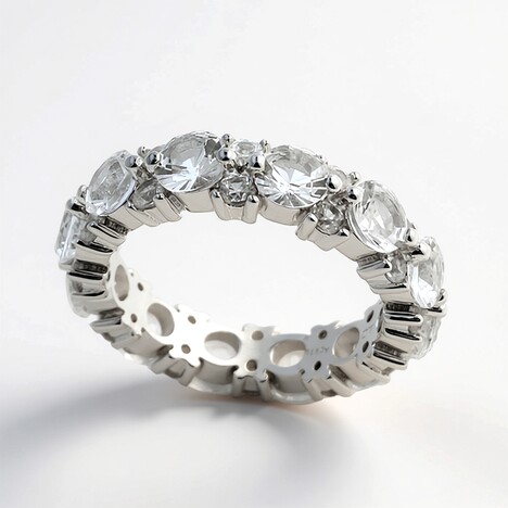 Anello in argento con Danburite
