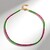 Collana in argento con Diopside Russo