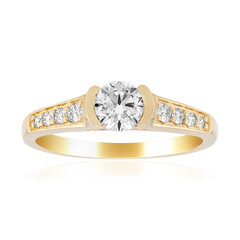 Bague en or et Diamant VVS2 (G)