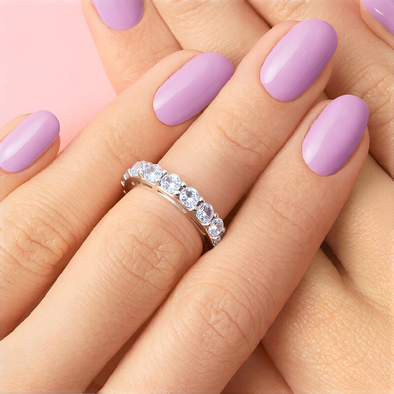 Bague en argent et Topaze bleu ciel