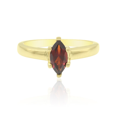 Anello in argento con Granato Mozambico