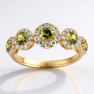 Anillo en oro con Demantoide de Madagascar (CIRARI)