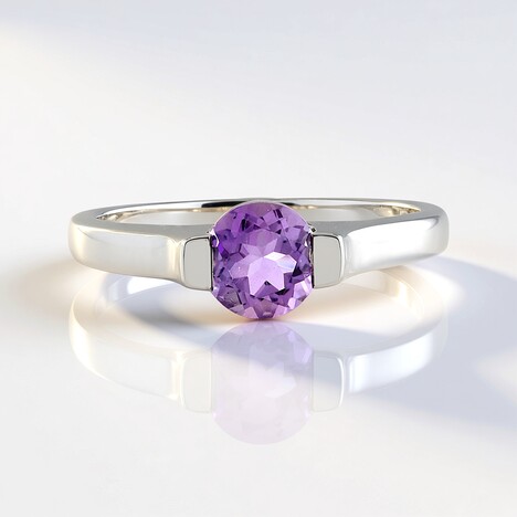 Anello in argento con Ametista Uruguay