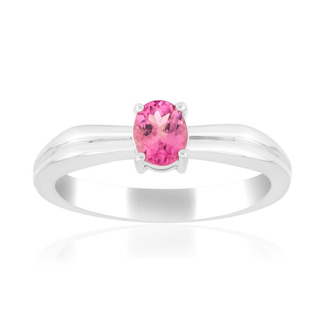 Bague en argent et Tourmaline rose du Brésil  (Pallanova)