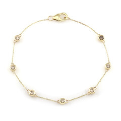 Gouden armband met I2 Champagne Diamanten (de Melo Gold)