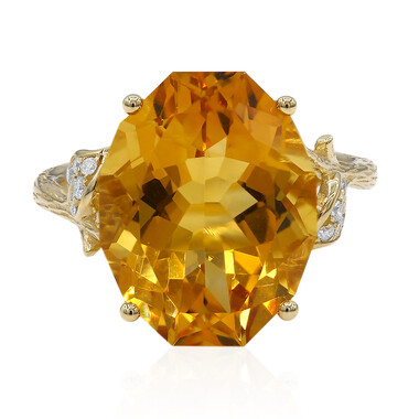 Anello in oro con Citrino (Smithsonian)