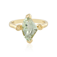 Grüner Amethyst-Goldring (SUHANA)