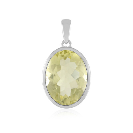 Zilveren hanger met een Limoen Kwarts