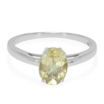Anello in argento con Apatite Lemon