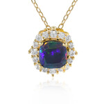 Mezezo-Opal-Silberhalskette (Adela Silber)