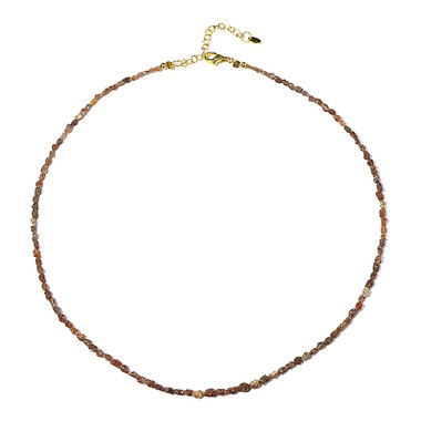 Collana in argento con Diamante Rosso