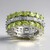 Anello in argento con Peridoto della Birmania