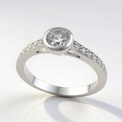 Anello in argento con Zircone