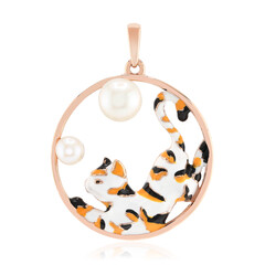 Ciondolo in argento con Perla d'Acqua Dolce Bianca