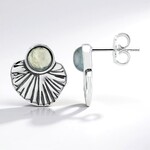 Orecchini in argento con Prehnite