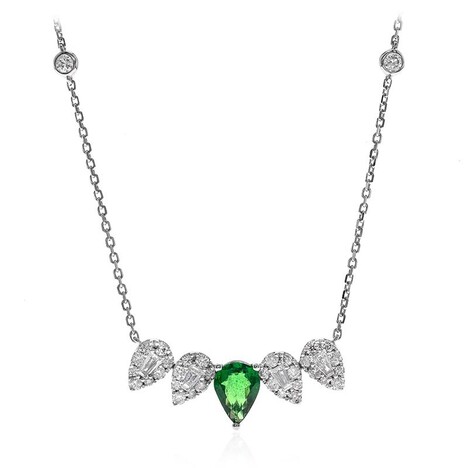 Gouden halsketting met een AAA Tsavoriet (CIRARI)