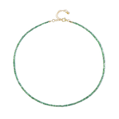 Sambia-Smaragd-Silberhalskette