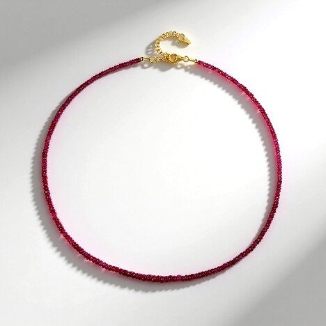 Collana in argento con Rubino del Madagascar