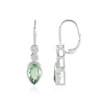 Pendientes en plata con Fluorita verde