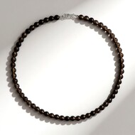 Collar en plata con Cuarzo ahumado