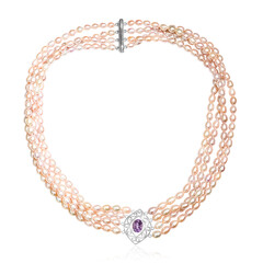 Collar en plata con Amatista Rosa de Francia (TPC)