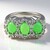 Anello in argento con Crisoprasio Imperiale