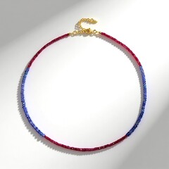 Collana in argento con Rubino
