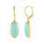 Blauer Chalzedon-Silberohrringe